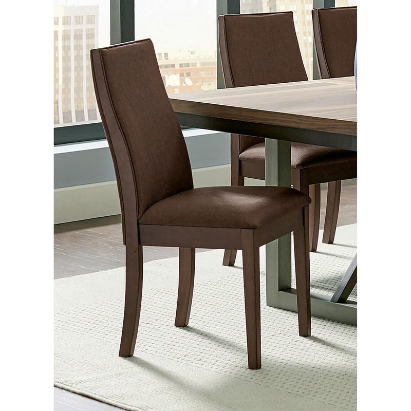 Large Picture of Coaster Furniture Spring Creek 106582 Upholstered Dining Chair - Chocolate