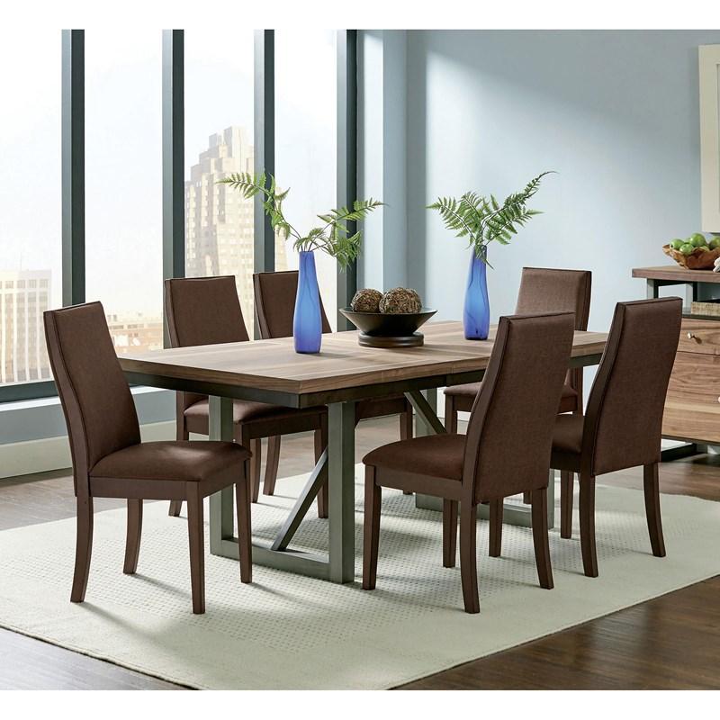 Large Picture of Coaster Furniture Spring Creek 106582 Upholstered Dining Chair - Chocolate