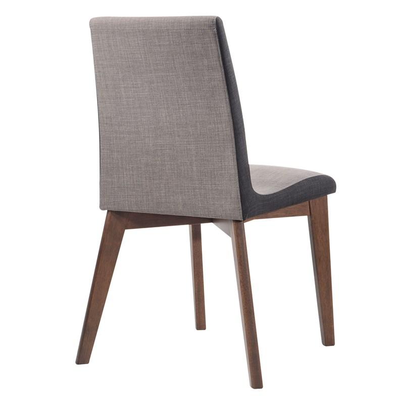 Large Picture of Coaster Furniture Redbridge 106592 Upholstered Dining Side Chair - Walnut