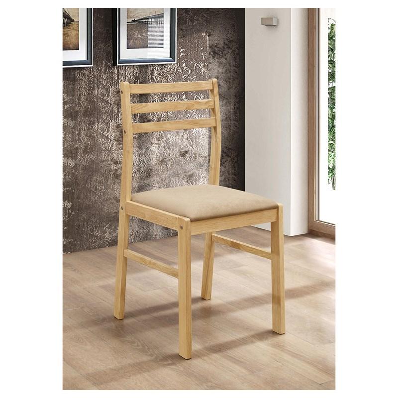 Large Picture of Coaster Furniture Bucknell 130006 3-piece Round Drop Leaf Dining Table Set - Natural