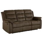 Coaster Furniture Rodman 601881 Upholstered Padded Arm Reclining Sofa - Olive Brown