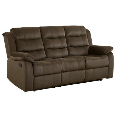 Coaster Furniture Rodman 601881 Upholstered Padded Arm Reclining Sofa - Olive Brown
