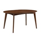 Coaster Furniture Jedda 105361 Oval 60-inch Extension Leaf Dining Table - Dark Walnut