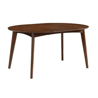 Coaster Furniture Jedda 105361 Oval 60-inch Extension Leaf Dining Table - Dark Walnut