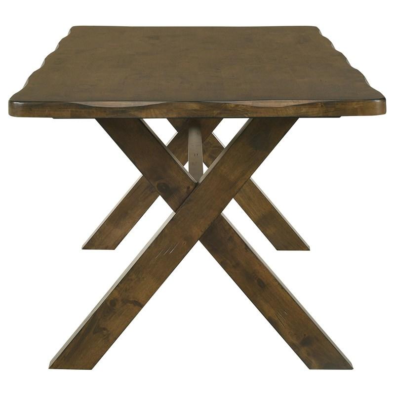 Large Picture of Coaster Furniture Alston 106381 Rectangular 71-inch Dining Table - Knotty Nutmeg