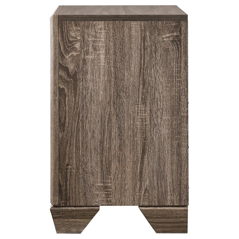 Large Picture of Coaster Furniture Kauffman 204192 2-Drawer Nightstand - Washed Taupe
