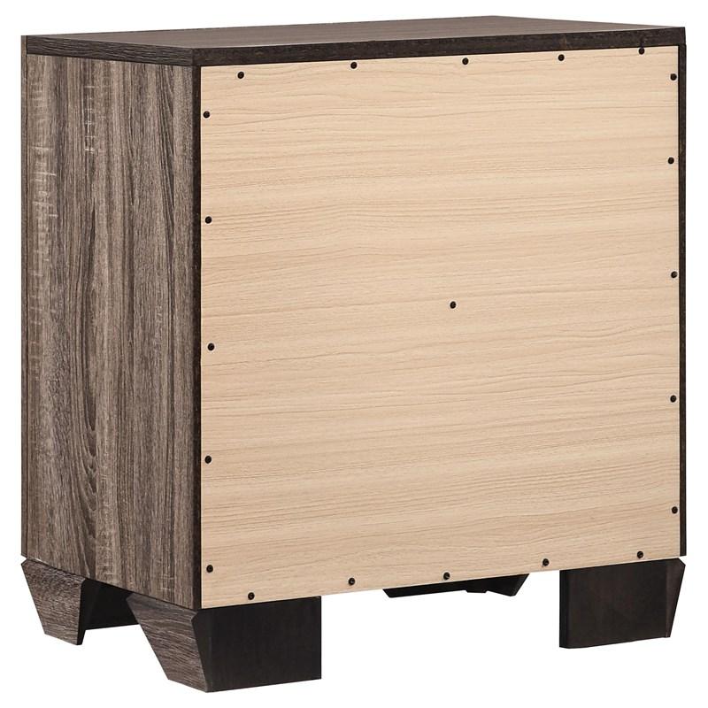 Large Picture of Coaster Furniture Kauffman 204192 2-Drawer Nightstand - Washed Taupe