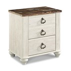 Signature Design by Ashley Willowton B267-92 Two Drawer Night Stand