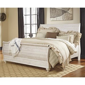 Signature Design by Ashley Willowton B267B11 King Sleigh Bed (Beds - King)