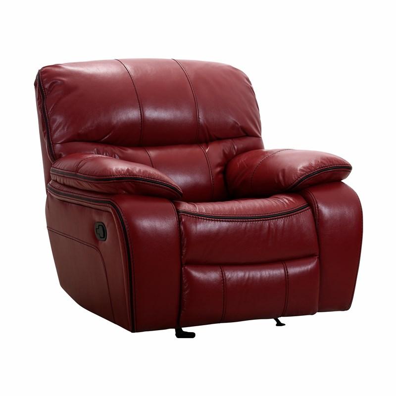Large Picture of Homelegance Pecos 8480RED-1 Glider Reclining Chair - Red