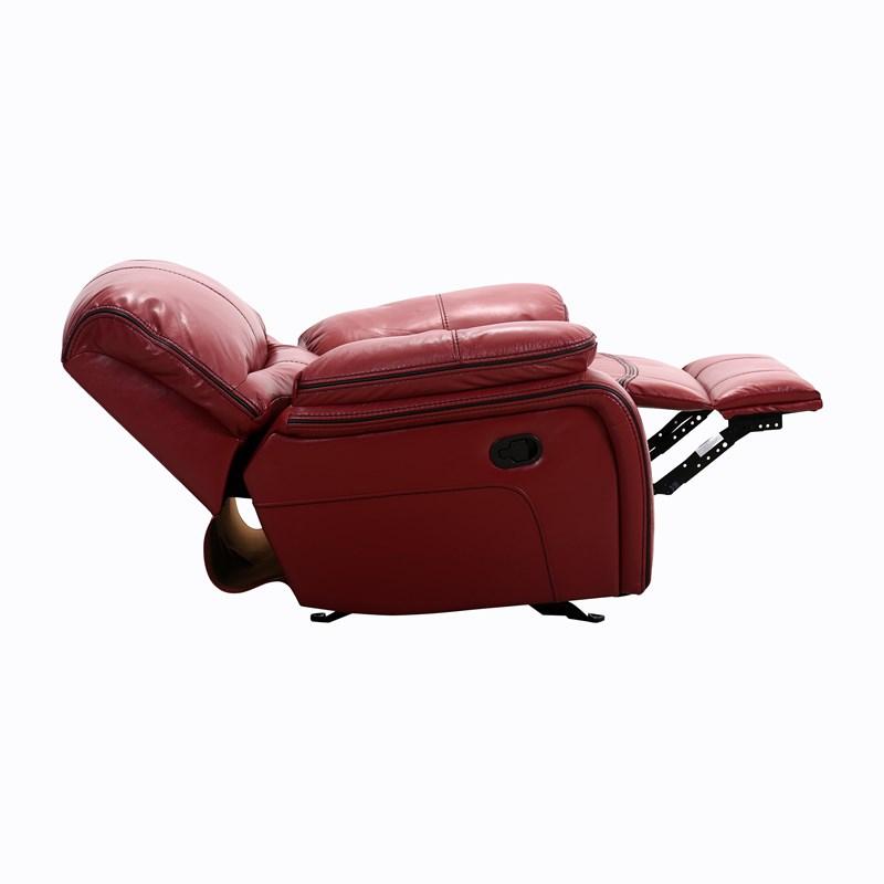 Large Picture of Homelegance Pecos 8480RED-1 Glider Reclining Chair - Red