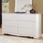 Perdue Woodworks Crystal 7586 6-Drawers Dresser