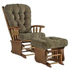 Best Home Furnishings Henley Glide Rocker and Ottoman Distressed Pecan C5867/C0057DP