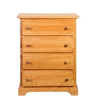Mako Wood Furniture Polo 800-1400-30 4-Drawer Chest (Chests - 4 Drawers)