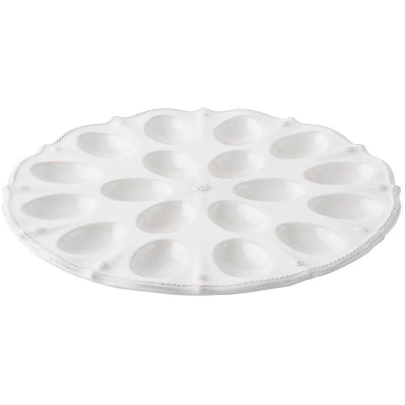Large Picture of Juliska Berry & Thread Whitewash Deviled Egg Platter