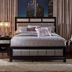 Coaster Furniture Barzini 200891Q Wood Queen Panel Bed - Black