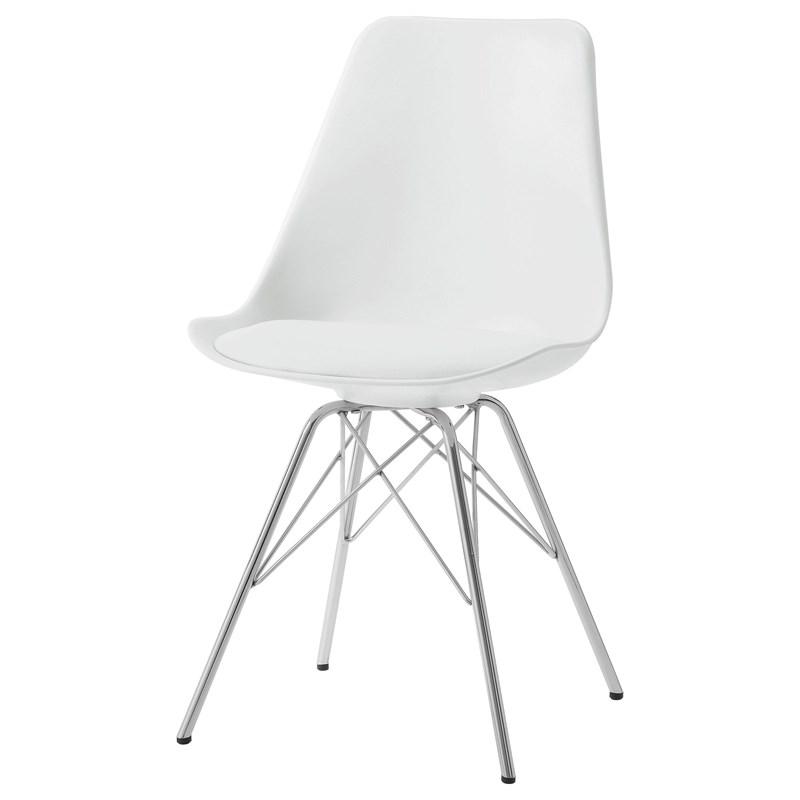Large Picture of Coaster Furniture Juniper 102792 Polypropylene Dining Side Chair - White