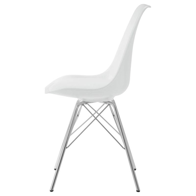 Large Picture of Coaster Furniture Juniper 102792 Polypropylene Dining Side Chair - White