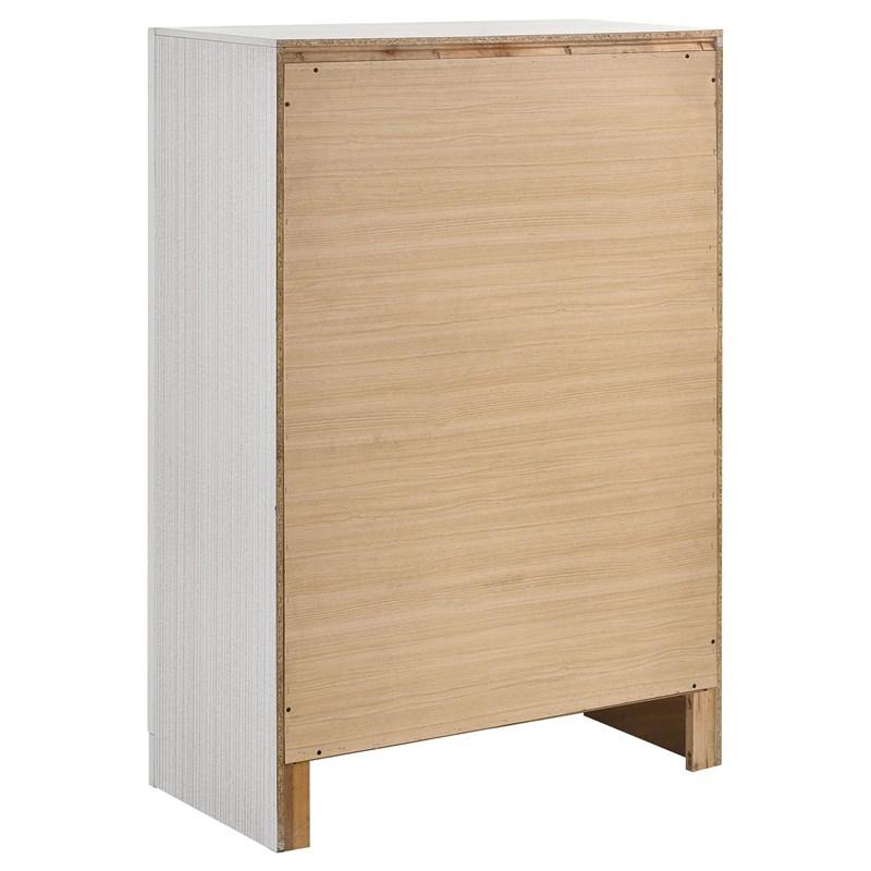 Large Picture of Coaster Furniture Miranda 205115 5-Drawer Bedroom Chest - White