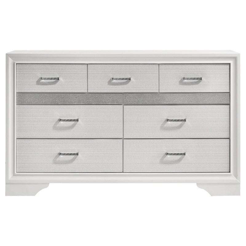 Large Picture of Coaster Furniture Miranda 205113 7-Drawer Dresser - White