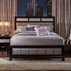 Coaster Furniture Barzini 200891KE Wood Eastern King Panel Bed - Black