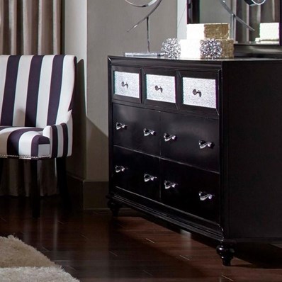 Coaster Furniture Barzini 200893 7-Drawer Dresser - Black