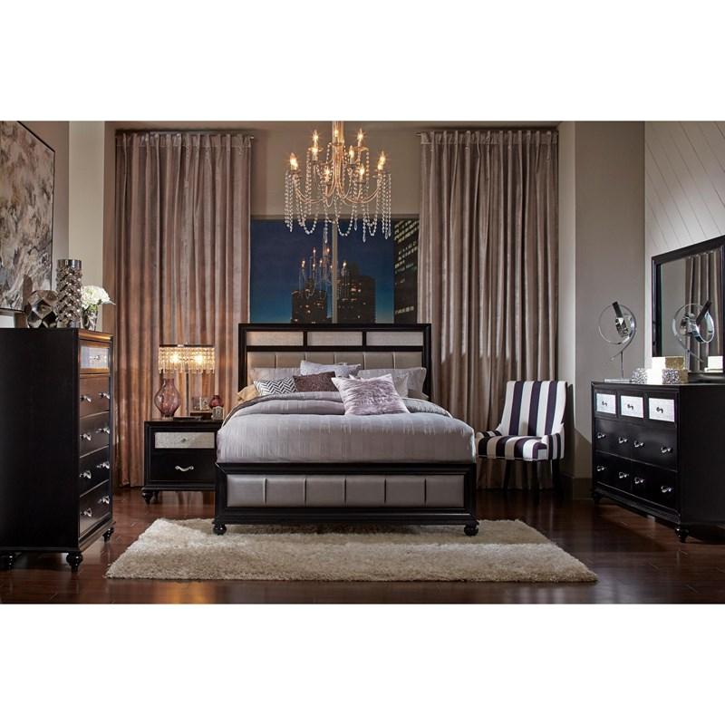 Large Picture of Coaster Furniture Barzini 200893 7-Drawer Dresser - Black
