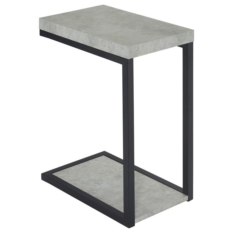 Large Picture of Coaster Furniture Beck 902933 Engineered Wood C-Shape Sofa Side Table - Cement