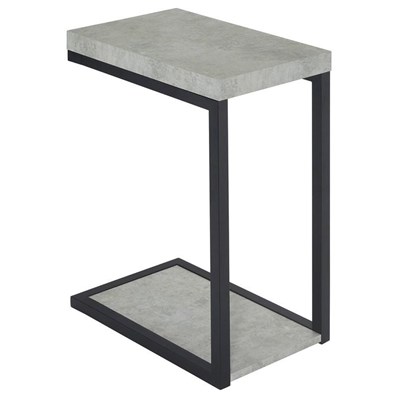 Coaster Furniture Beck 902933 Engineered Wood C-Shape Sofa Side Table - Cement