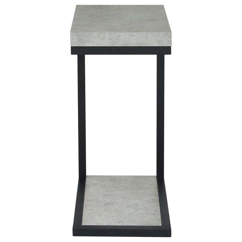 Large Picture of Coaster Furniture Beck 902933 Engineered Wood C-Shape Sofa Side Table - Cement