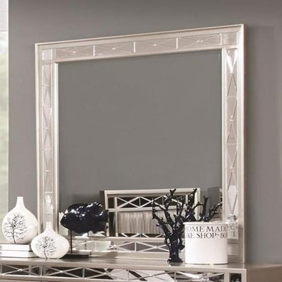 Coaster Furniture Leighton 204924 Beveled Dresser Mirror