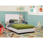 Coaster Furniture Mauve 300559T Upholstered Twin Panel Bed - White