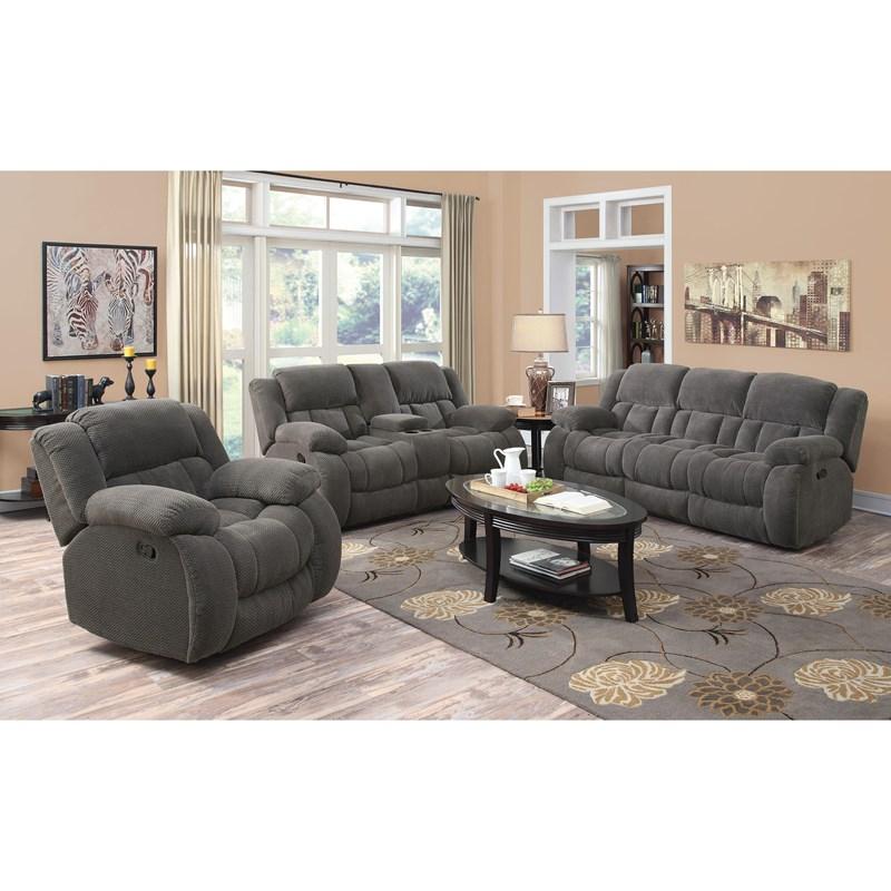 Large Picture of Coaster Furniture Weissman 601922 Motion Loveseat