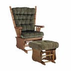 Best Home Furnishings Giselle Glide Rocker and Ottoman - Heirloom Oak C6877-C0087HO