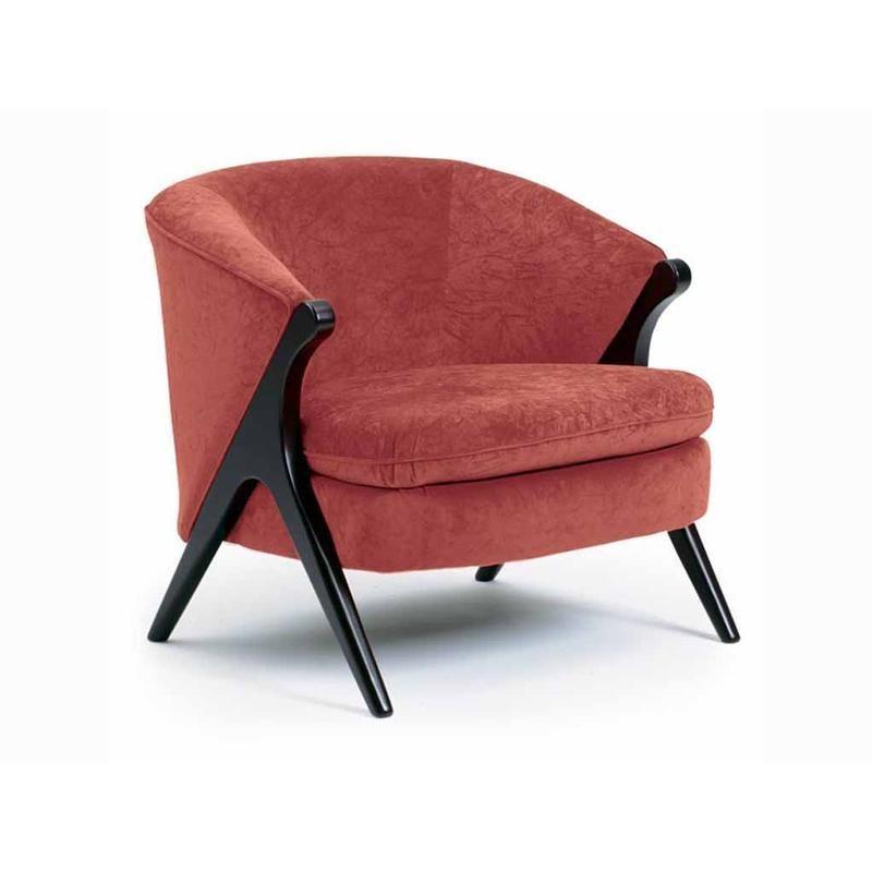 Fauteuil d'appoint fixe Tatiana en tissu (3850E) image 1