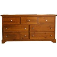 Mako Wood Furniture Polo 800-40 7-Drawer Dresser (Dressers - 7 Drawers)