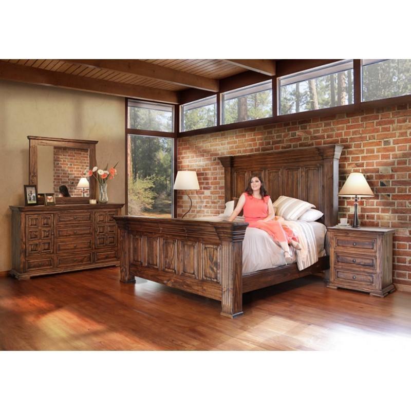 Large Picture of International Furniture Direct Terra IFD1020 Queen Panel Bed