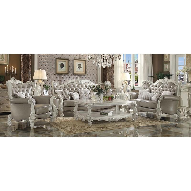 Large Picture of Acme Furniture Versailles 52125 Sofa with 7 Pillows