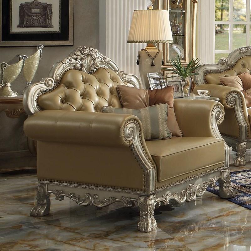 Acme Furniture Chairs Dresden 53162 Chair with 2 Pillows