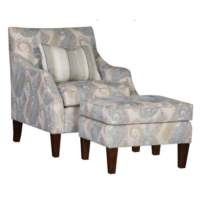 Mayo Furniture 4360F50 Ottoman (Cicero Mist)