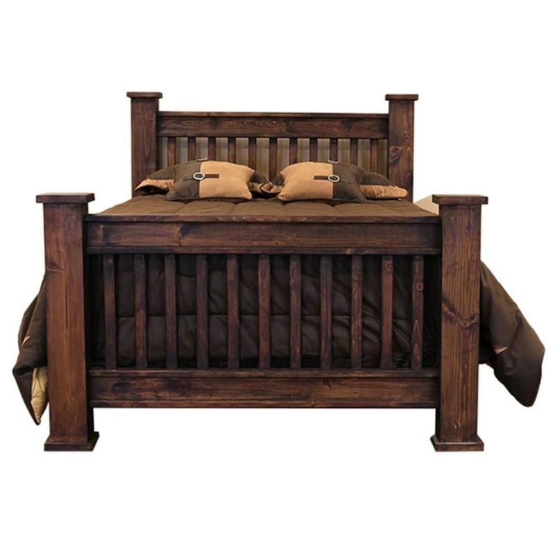 Large Picture of LMT Imports Mission Medio MEDIO-CAM093 King Poster Bed