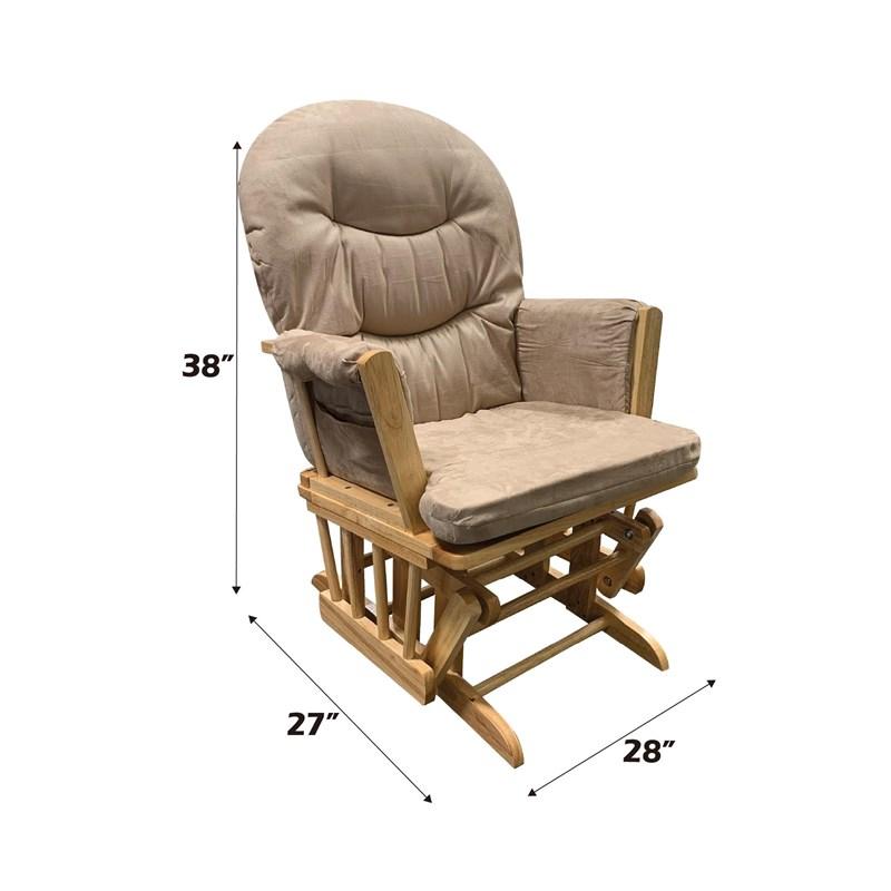Large Picture of Acme Furniture Rehan 59332 Glider Chair & Ottoman