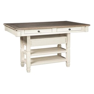 Signature Design by Ashley Bolanburg D647-32 Rectangular Dining Room Counter Table (Dining Tables - Rectangle)
