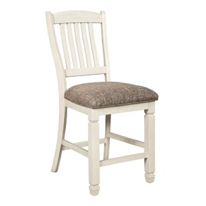 Signature Design by Ashley Bolanburg D647-124 Upholstered Barstool (Dining Seating - Stools)