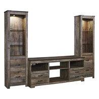 Signature Design by Ashley Trinell W446W18 3 pc Entertainment Center (Entertainment Centers)