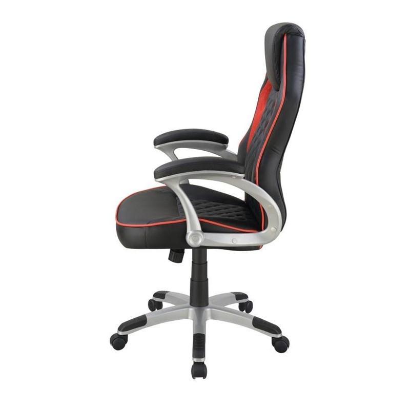 Large Picture of Coaster Furniture Lucas 801497 Upholstered Adjustable Home Office Desk Chair - Black