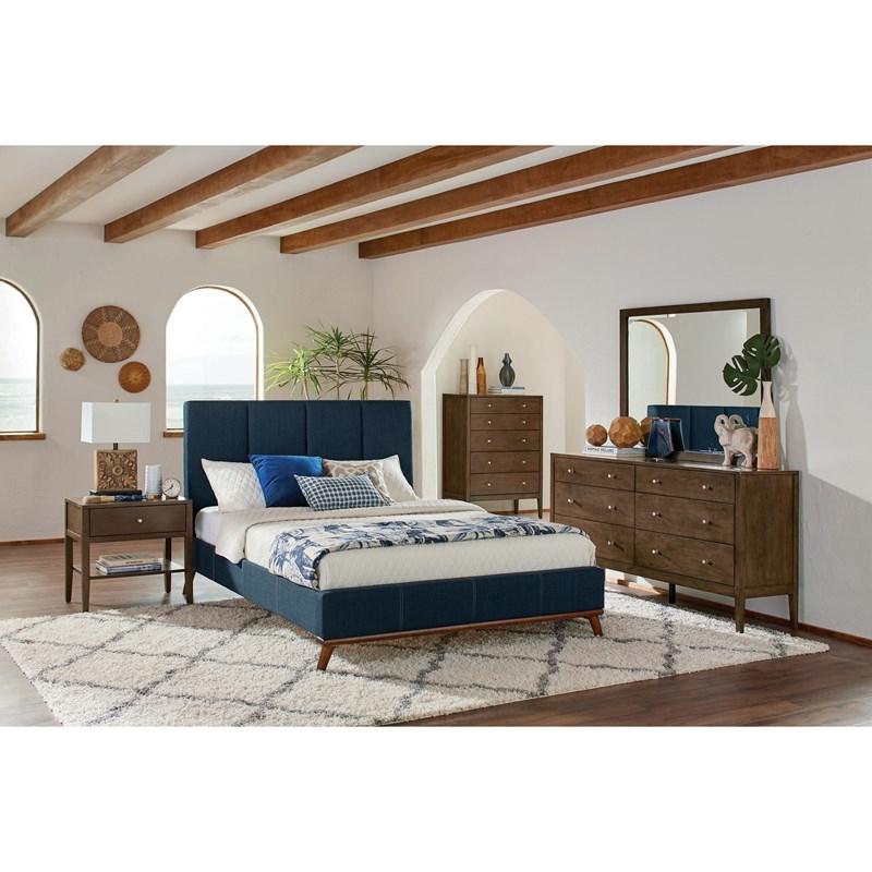 Large Picture of Coaster Furniture Charity 300626KE King Upholstered Bed