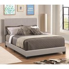 Coaster Furniture Dorian 300763KW Faux Leather Upholstered California King Bed - Grey