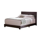 Coaster Furniture Dorian 300762Q Faux Leather Upholstered Queen Panel Bed - Brown
