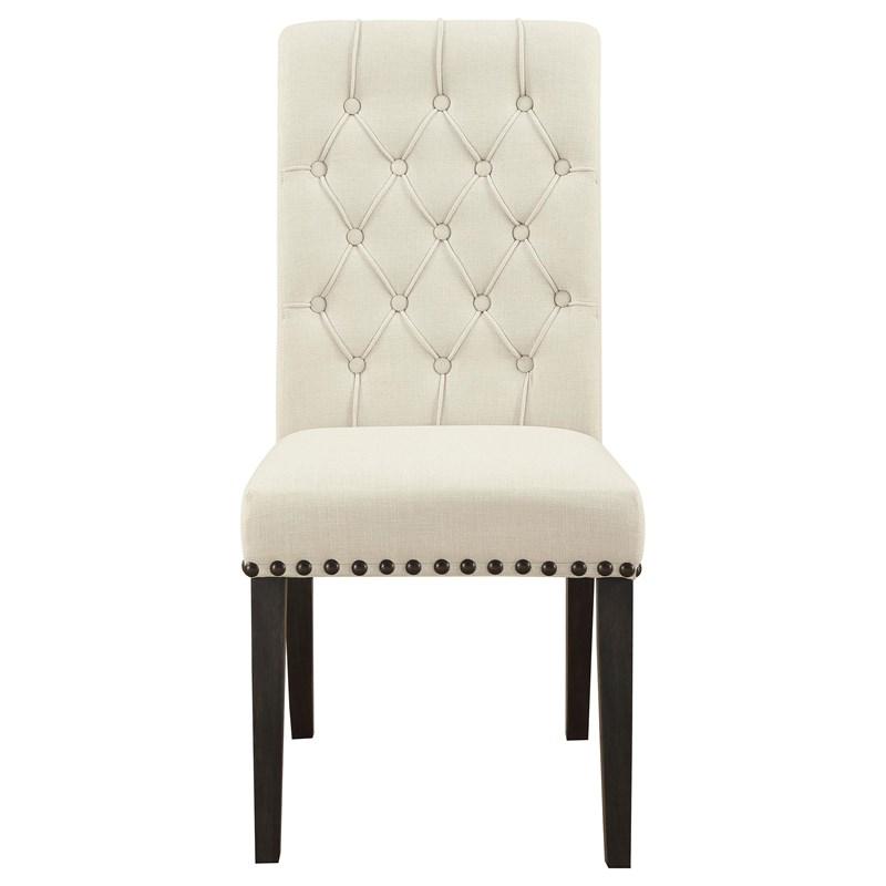 Large Picture of Coaster Furniture Alana 107286 Fabric Upholstered Dining Side Chair - Beige
